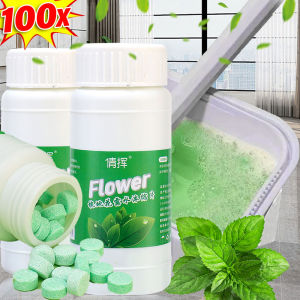 YESPERY แท็บเล็ต Effervescent เม็ดทำความสะอาดโถส้วมอเนกประสงค์100ชิ้นกลิ่นลบรอยเปื้อนอุปกรณ์ทำความสะอาดทิ้งกลิ่นสดชื่น