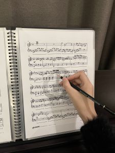 A4 Sheet Music Holder Portable Piano Music Folder Student File Folder Removable Pages Adjustable Music Book Case