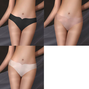 Costi Seamless Womens Underwear Summer Thin Low Waist Ice Silk Breathable Yoga Sports Fitness Half-Cut Briefs