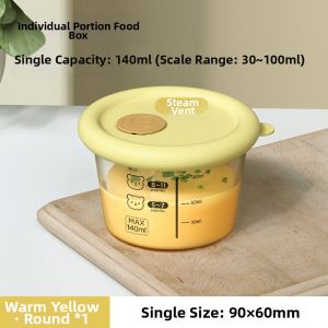 CrossOver | High Borosilicate Glass Baby Food Bowl Steamable High Temperature Resistant Egg Pudding Bowl Child Specialty Utensils Bowl