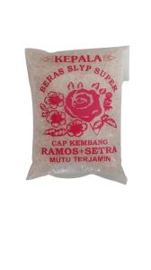 Promo Beras Slyp Super Cap Kembang Ramos + Setra Mutu terjamin 1 kg