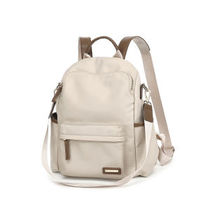 MOYYI Women Backpack School With Double Layer Laptop Compartment Splash Waterproof Fabric for Travel Casual Commuter