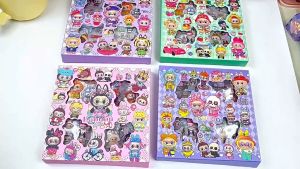 STIKER LABUBU VS CRY BABY STIKER: PERBANDINGAN VIRAL 1 BOX ISI 96PCS MIX RANDOM / SACHET