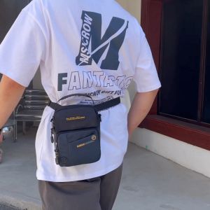 Techdoo Tas Selempang Pria Multifungsi Tas Pinggang Waterproof Tas Pria Trendy Waistbag TS306