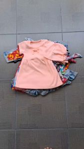 DD Dress Bunga Bando Anak Bayi Cewek Perempuan 3-24 Bulan ACS