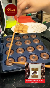 Olive’s Choco Mini Donut Mix 1KG – Chocolate Flavor