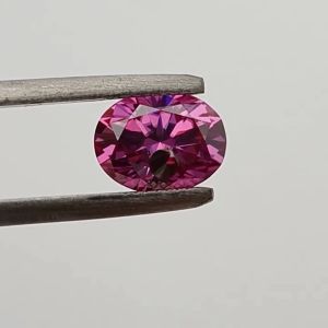Moissanite Gemstone Pink Color Oval Cut Lab Grown Created Heat Diamond for Women Jewelry Making Materials with GRA Certificate pink moissanite loose stone