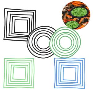 5Pcs Aquarium Floating Plant Rings Fish Feeding Rings Floating Grass Blocking Rings for Fish Tank Aquarium Pond Accessories