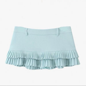 Korean Style Miu Striped Polo Neck Short Sleeve T-Shirt Women Summer American Retro College Casual Loose Versatile Top