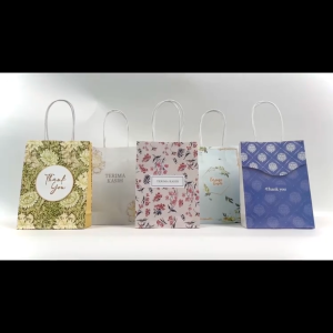 【50-200PCS】Happy Birthday Goodies Bag Paper Gift Bag Kahwin Doorgift for Wedding for Kids 100pcs High Quality Exclusive Gift for Teacher Xmas Printing Gift Paper Bag Premium Thick Shopping Bag Wedding Birthday Snack Goodies Door Gift Bag
