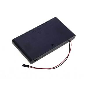 JCD 8 Slot AA Battery Holder With DC 5.5*2.1 PH2.0 XH2.54 SM Dupont Terminal Leadwire Battery Storage Case Box W/ Switch & Cover