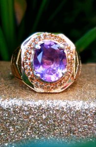 CINCIN BATU NATURAL AMETHYST PURPLE BRAZIL