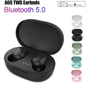 A6S TWS Earphone Wireless Bluetooth Headphones Touch Control Earbuds With HD Mic Earphones Sports Waterproof Headset For iPhone
