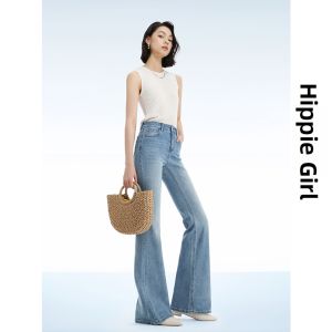 HIPPIE MISS | Custom Tall Short Light Color Skinny Flare Jeans