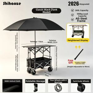 SHIHAOZE | Foldable Night Market Stroller One Second Folding Stalling Cart