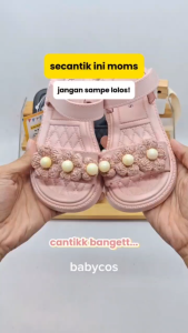 PROMO 12.12 Babycone BELLA Sandal Anak Perempuan Ukuran 24-35 Usia 3-9 Tahun Anti Air Bahan Karet Lembut Viral Terbaru 2025 Lebaran Kekinian Gaul