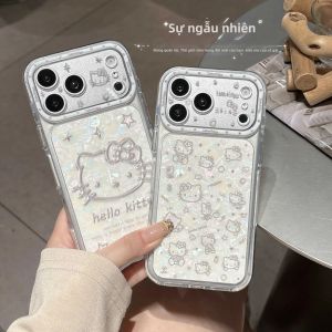 Sanrio | Ốp Điện Thoại Hoạt Hình Dễ Thương Hello Kitty Thiết Kế Y2K Dành Cho iPhone 17 Pro Max 16 Pro Max 15 Pro Max Tương Thích Với Các Mẫu iPhone 17 16 15 Vỏ Nhựa Chống Xước