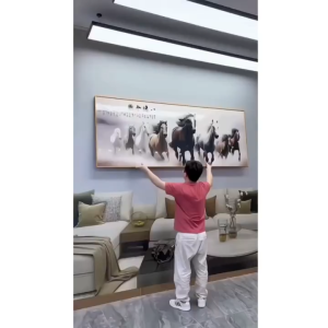 Tranh Mã Đáo Thành Công Tráng Gương Cao Cấp Treo Tường – Tranh Phong Thủy Phòng Khách Mang Lại Tài Lộc May Mắn