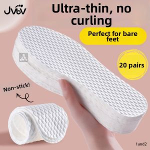 JVBV | Ultra-Thin Moisture Absorbent Anti-odor Breathable Non-slip Barefoot Friendly Female Disposable Insoles