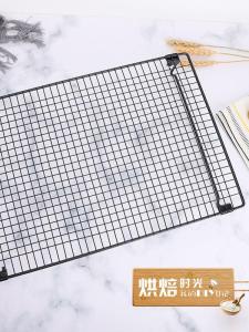 Non-Stick BBQ Grill Cooling Rack Notebook Bread Mooncake Cooling Stand Black Notebook Laptop Heat Dissipation Cooking Tool