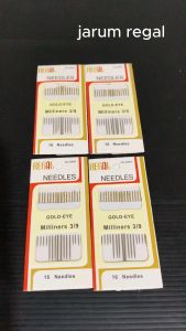 STIPA Set Jarum Jahit Tangan Regal Gold Needle Alat Benang LZ