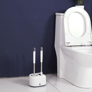 แปรงขัดห้องน้ำ 2 แบบพร้อมที่เก็บ Toilet brush แบบตั้งพื้น แปรงขัดส้วม แปรงทำความสะอาด แปรงล้างห้องน้ำ แปรงขัดชักโครกToilet Cleaner