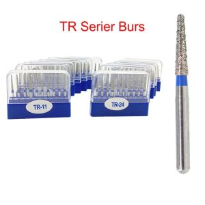 Boxes Dental Diamond Burs Drill for High Speed Handpiece Handle Diameter 1.6mm Dentist Tools TR Series Bur
