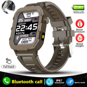 2025 Military GPS Smart Watch Men LED Flashlight Waterproof Outdoor Sport Tracker Bluetooth Call Waterproof Smartwatch Man Women