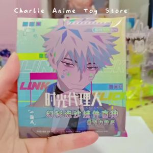 Bandai | New Link Click Pendant Blind Box Anime Figure Starlight Liquid Acrylic Pendant Cosplay Prop Keychain Backpack Decora Fans Gift