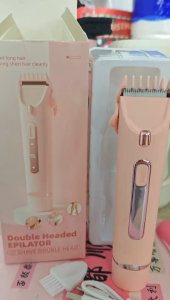 COD Double-Headed Electric Hair Removal Device USB Rechargeable Private Parts Trimmer Waterproof Wet And Dry Bikini Trimmer Painless Razor For Women