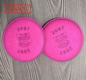 Respirator Dust Mask AccessoryCarpenter Painting Spray Industry 2091/2097 Particulate Filter P100 For 3m 6200 6800 7502 Serie