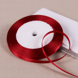 Hồng Satin Ruy Băng 0.6Cm Chiều Rộng 25 Yard/Cuộn Cho Nghề Thủ Công May Giáng Sinh Cho Tiệc Cưới Gói Quà Handmade DIY
