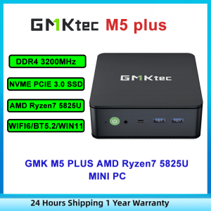 GMKtec M5 Plus/M5 Ultra AMD Ryzen7 5825U/AMD Ryzen7 7730U DDR4 3200Mhz Nvme Pcie3.0 SSD WIFI6 BT5.2 Windows11 Desktop Gaming MINI PC