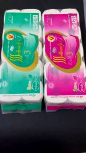 Giấy vệ sinh Hà Nội bịch 10 cuộn không loãi có lõi dai mềm tặng 1 gói giấy ăn ( hàng loại 1)