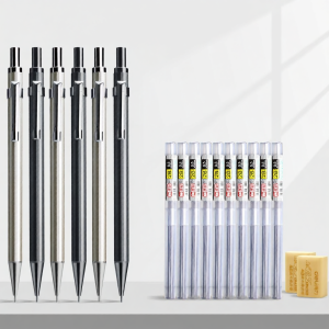 deli | Children-specific Metal Heavy-feel Engravable 2B Anti-breaking Core Pencil