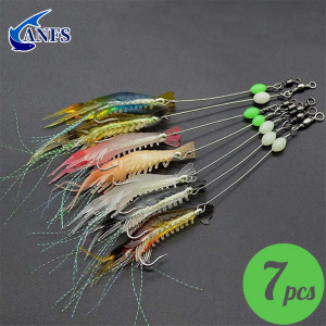 7 pieces shrimp lures fishing lures artificial fishing baits Isca Artificial Fishing Accessories