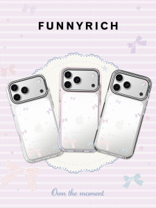 FUNNY RICH | Attractive Transparent Magnetic Phone Case Cute Card Slot for iPhone 18 Pro Max