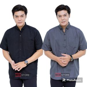paket 2pcs kemeja polos lengan pendek