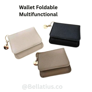 Cute Wallets  Foldable Multifunctional Convenient Cash- Stylish & Practical Design with Coin Holder/Purse