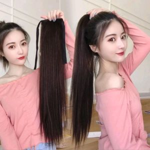 ซื้อ 2 ชิ้นแถมหวีพกพา 1 อัน ลดทั้งร้าน ลดล้างสต๊อก หางม้าผูกตรงพรีเมี่ยม 65 ซม มี 4 สี  สวย เนียน เป็นธรรมชาติเนียนสุดๆ นักเรียนผูกไปโรงเรียนได้