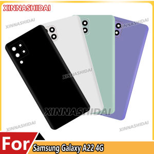 For Samsung Galaxy A22 4G Housing Middle Frame Chassis Battery Back Cover Shell Lid Case Rear Back Panel Camera Glass Sim Slot