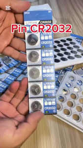 [TUOSEN] Pin Cúc Áo CR2032 Lithium 3V (Vỉ 5 Viên) Dùng Cho CMOS Máy Tính Remote Smartkey Xe Máy