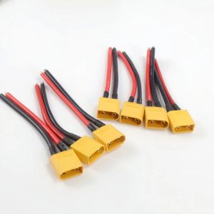 New 5pcs XT90 Male/Female Plug Battery Parallel Connector with Silicone Flexible Wire 14AWG 10cm for RC LiPo Motor Battery