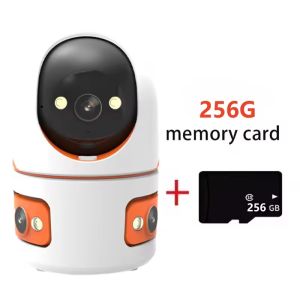 V380pro APP 3-Camera Full-Color Wireless WIFI IP Spherical Camera AI Human Presence Detection Two-Way Audio Home Security Monito
