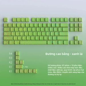 Keycaps Địa Hình Phiên Bản 4.0 PBT Cherry Profile 97/133 Phím Shine Through Dành Cho Bàn Phím Cơ MX Gamer In Mặt Bên Có Đèn Nền