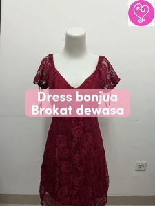 Bonjua Dress Brokat Wanita: Pilihan Modern dan Elegan