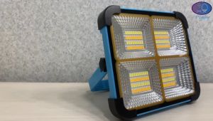 200W LED PORTABLE SPOTLIGHT SOLAR/USB RECHARGE POWER BANK LED WORK LIGHT OUTDOOR FLOOD LIGHT