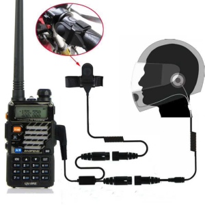 Headset Walkie Talkie Helm Sepeda Motor Mic 2 Pin ANC Headset Helm Full Face Earpiece