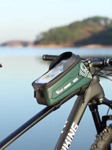 West Biking | Bike Bag Front Rack Bag Mountain Road Bike Handlebar Phone Bag Saddle Bag