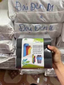 3 Cuộn Túi Đen 1kg Đựng Rác Phân Hủy Sinh Học Màu Đen Chắc Chắn Dành Cho Gia Đình Văn Phòng